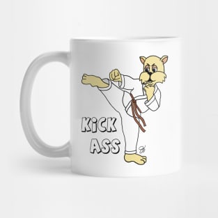 Fat Cat Kick Ass Karate Cat Mug